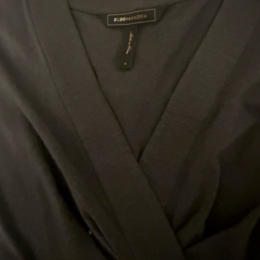 BCBGMAXAZRIA Black Wrap Dress